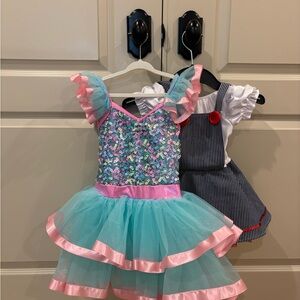 Girl’s Blue & Pink Sequin Costume/Girls’ Railroad Costume